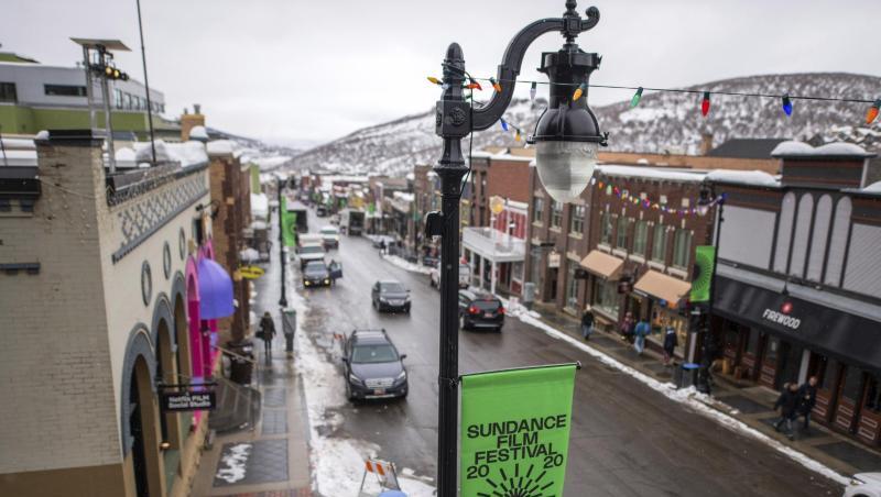 Die Hauptstraße von Park City am Eröffnungstag des Sundance Film Festival. Die Hauptstraße von Park City am Eröffnungstag des Sundance Film Festival.