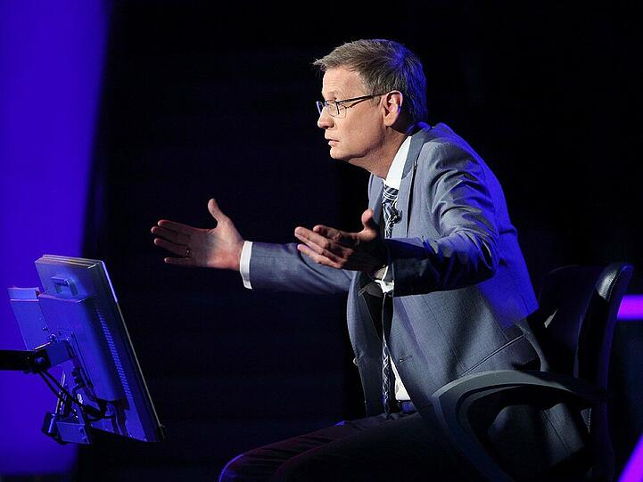 Günther Jauch in seinem Element