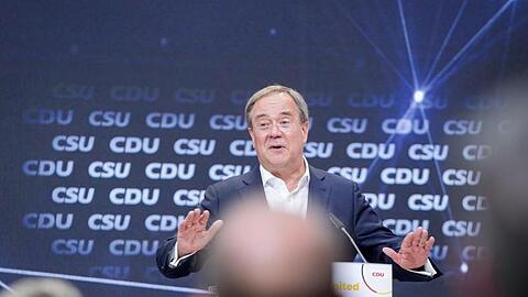 NRW-Ministerpräsident Armin Laschet bei einer Veranstaltung für Digitalimpulse in Berlin.