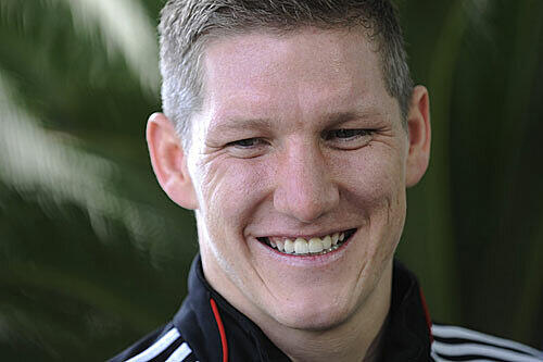 Bastian Schweinsteiger bei der Pressekonferenz in Doha