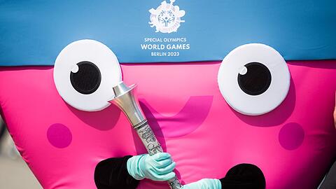 Das Maskottchen der Special Olympics World Games "Unity".