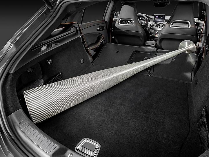 Der neue Mercedes CLA Shooting Brake wirkt aus allen Blickwinkeln sehr elegant. Und innendrin hat er reichlich Platz.
