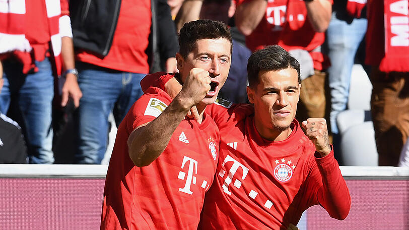 Bald beste Freunde? Robert Lewandowski (links) und Philippe Coutinho (rechts).