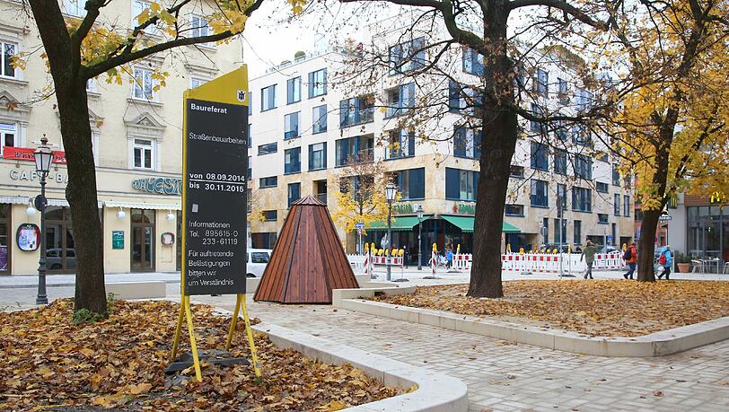 Bis vor Kurzem herrschte am Wedekindplatz Baustelle. Bis vor Kurzem herrschte am Wedekindplatz Baustelle.