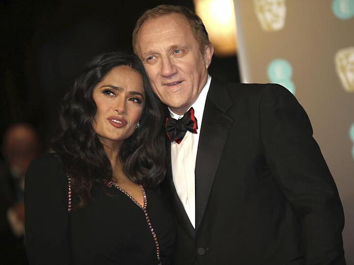Salma Hayek, mexikanisch-US-amerikanische Schauspielerin, und ihr Ehemann François-Henri Pinault, französischer Geschäftsmann (2018).