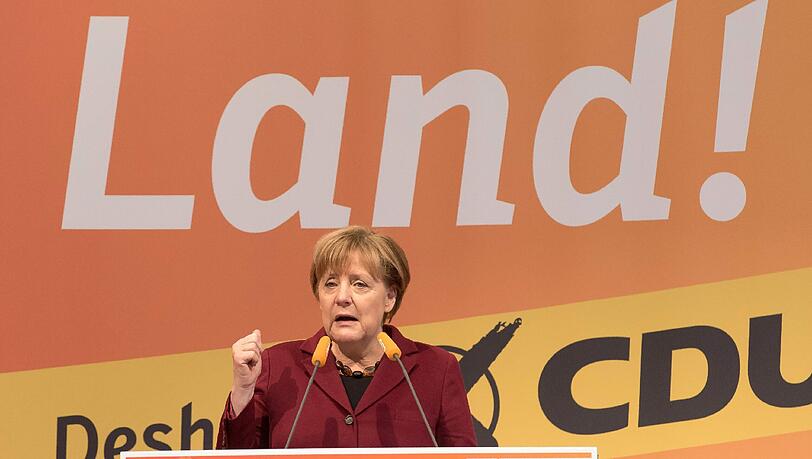 Angela Merkel bei der Wahlkampfabschluss der CDU in Baden-Würtemberg Angela Merkel bei der Wahlkampfabschluss der CDU in Baden-Würtemberg