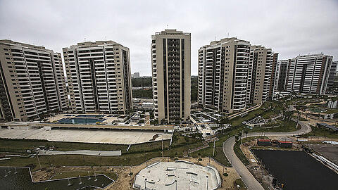 Blick auf das Olympische Dorf in Rio de Janeiro.