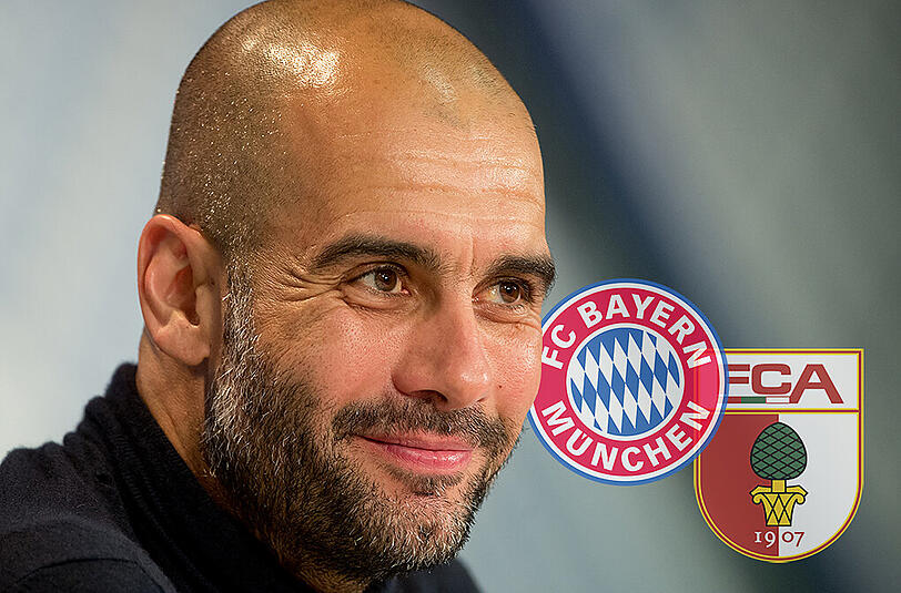 Pep Guardiola muss für das Spiel gegen Augsburg in seiner Elf umbauen.