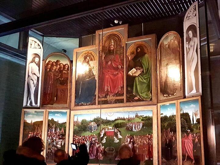 Der Genter Altar ist das berühmteste Werk von Jan van Eyck.