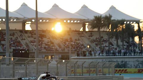 Weltmeister Lewis Hamilton geht von der Pole-Position in das abschließende Rennen in Abu Dhabi.