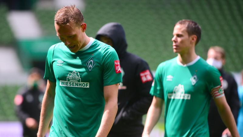 Die Bremener um Ludwig Augustinsson (l) verloren erneut. Die Bremener um Ludwig Augustinsson (l) verloren erneut.