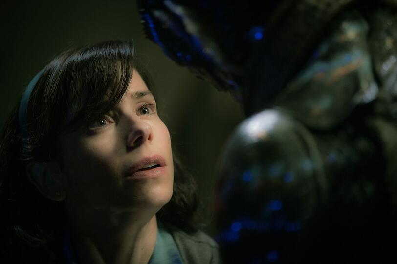 Die stumme Putzfrau Elisa (Sally Hawkins) nimmt Kontakt zu dem mysteriösen Wasserwesen auf. Die stumme Putzfrau Elisa (Sally Hawkins) nimmt Kontakt zu dem mysteriösen Wasserwesen auf.
