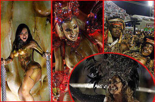 In der Stadt am Zuckerhut ist der "Carnaval 2012" auf seinem Höhepunkt: Zehntausende Tänzer, Tänzerinnen und Trommler zogen in der Nacht zum Dienstag erneut mit riesigen Motivwagen durch Rios Sambódromo an begeisterten Zuschauern vorbei - sehen Sie hier die Bilder...