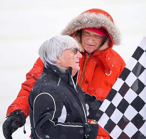 Niki Lauda und Bernie Ecclestone