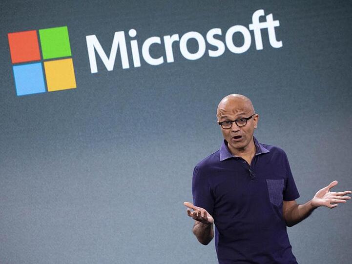 Microsoft-Chef Satya Nadella: "Die Reduzierung des Kohlenstoffs ist das Ziel, das die Welt erreichen muss.".