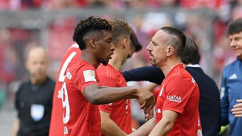 Zwei Bayern-Franzosen: Coman (l.) und Ribéry