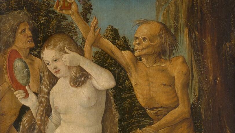 Hans Baldung Griens „Die drei Lebensalter und der Tod“ ist um 1510 entstanden und stammt aus dem Kunsthistorischen Museum Wien. Hans Baldung Griens „Die drei Lebensalter und der Tod“ ist um 1510 entstanden und stammt aus dem Kunsthistorischen Museum Wien.