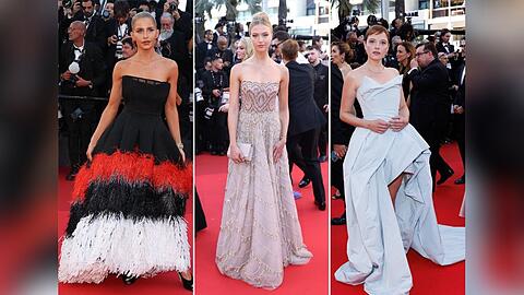 Caro Daur, Lilly Krug und Jella Haase bei den Filmfestspielen in Cannes.