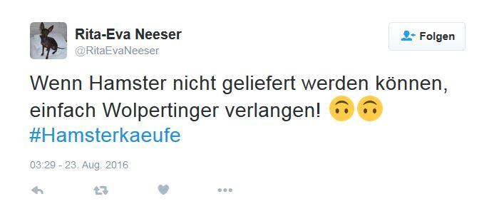 So amüsieren sich Twitter-User über die Hamsterkäufe im Konzept zur Zivilverteidigung.