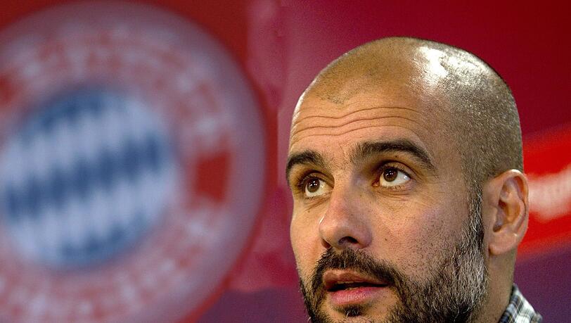 Der FC Bayern wird neuer Arbeitgeber von Pep Guardiola (Fotomontage). Der FC Bayern wird neuer Arbeitgeber von Pep Guardiola (Fotomontage).