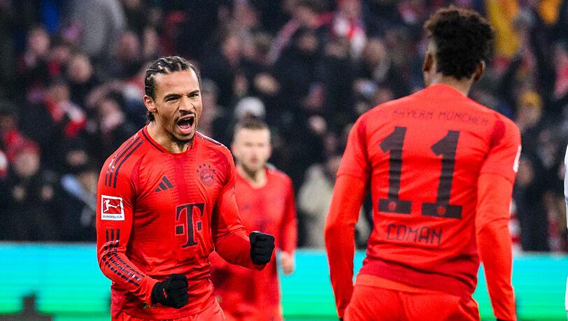 Torschütze zum 1:0 - Leroy Sané (l).