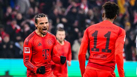 Torschütze zum 1:0 - Leroy Sané (l).