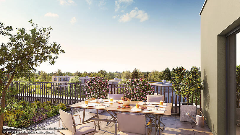 Großzügige Dachterrassen-Wohnung mit herrlichem Ausblick
