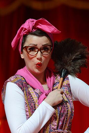 Die Münchnerin Sarah Melbinger arbeitet als Clown beim Circus Roncalli.