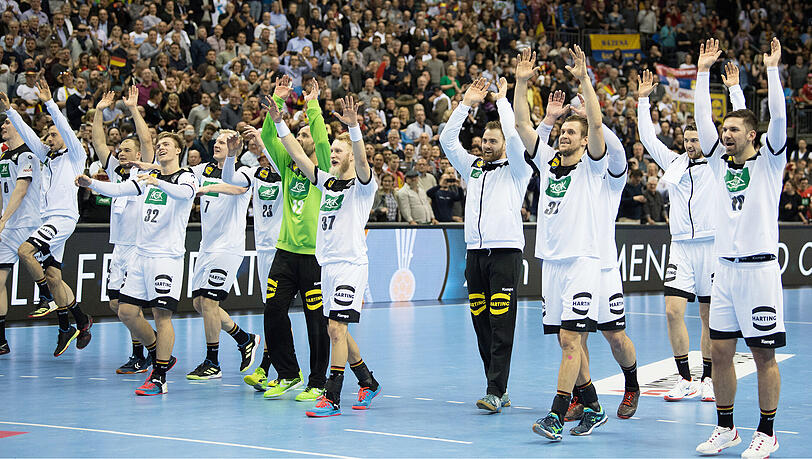 Bei der Handball-WM in der Zwischenrunde: Co-Gastgeber Deutschland. Bei der Handball-WM in der Zwischenrunde: Co-Gastgeber Deutschland.