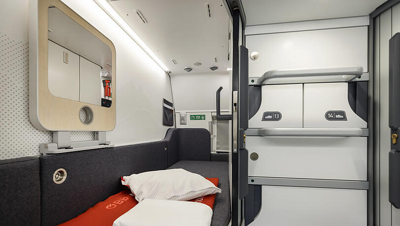 Das Privatabteil im Nachtzug Das Privatabteil im Nachtzug
