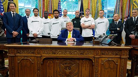 Zu Gast im Oval Office bei US-Präsident Donald Trump: WM-Teilnehmer Juventus Turin.