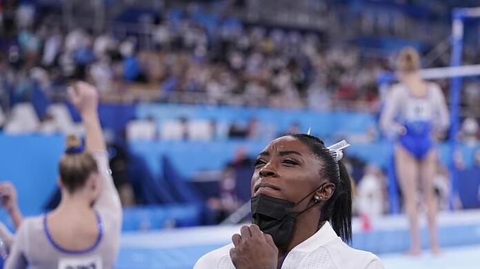 Simone Biles musste den Wettkampf vorzeitig abbrechen.