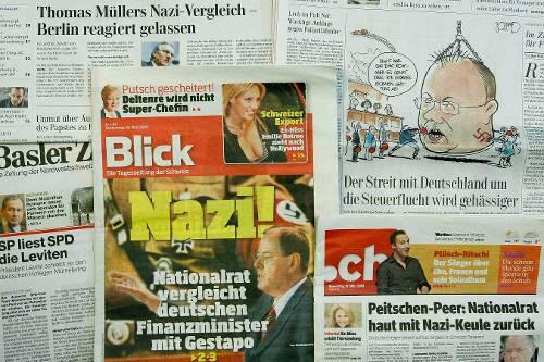 Keine gute Presse: Steinbrück im Schweizer &bdquo;Blick&ldquo;.Foto: Reuters