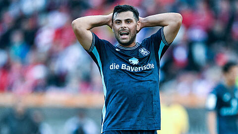 Kevin Volland beim Liga-Auftakt in Essen, bei dem ihm noch spürbar die Bindung zum Löwen-Spiel fehlt.