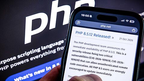 Fehler in der Programmsprache PHP gef&auml;hrden viele Websites.