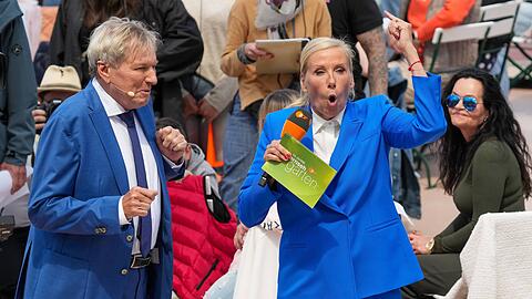 Bernhard Brink war am vergangenen Sonntag bei Andrea Kiewels "ZDF-Fernsehgarten" zu Gast.
