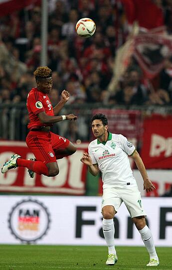 DAVID ALABA: NOTE 3.
Rückte wieder in die Innenverteidigung, da Kimmich (nicht verletzt)  
geschont wurde. Glück, dass er gefoult wurde von Bartels bei seinem  
Querschläger, der über Neuer ins Netz fiel.