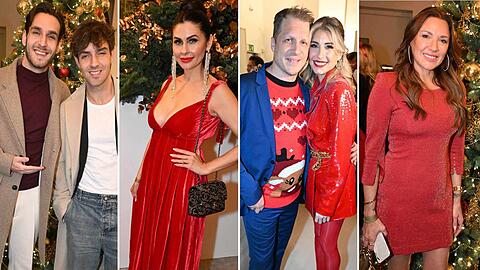 Cathy Hummels hat die Promis in München zu einem besonderen Weihnachtsevent geladen.