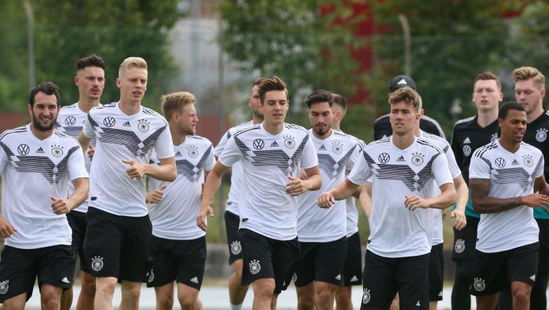 Das deutsche U21-Team beim Training in Fagagna. Das deutsche U21-Team beim Training in Fagagna.