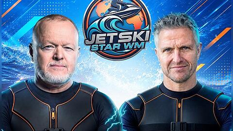 Stefan Raab (li.) will mit Ex-Formel-1-Pilot Ralf Schumacher die "Jetski Star WM" unsicher machen.