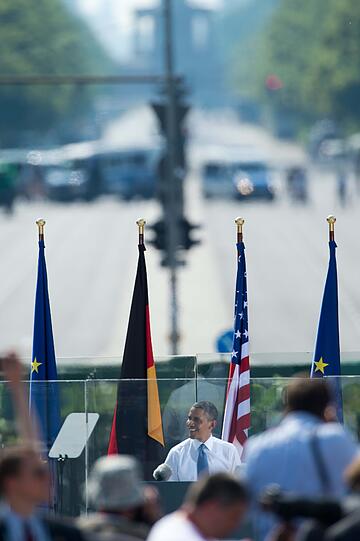 Barack Obama in Berlin.
