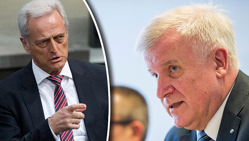 CSU-Vize Ramsauer (l.) stellt sich im Trassenstreit gegen Horst Seehofer. CSU-Vize Ramsauer (l.) stellt sich im Trassenstreit gegen Horst Seehofer.