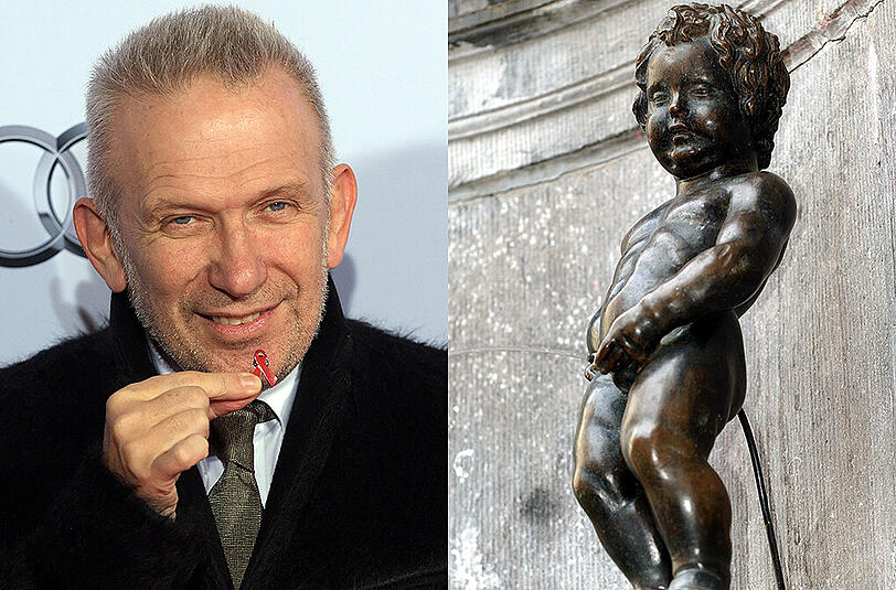 Jean-Paul Gaultier entwirft für das Wahrzeichen von Brüssel, das "Männeken Pis", ein Outfit.