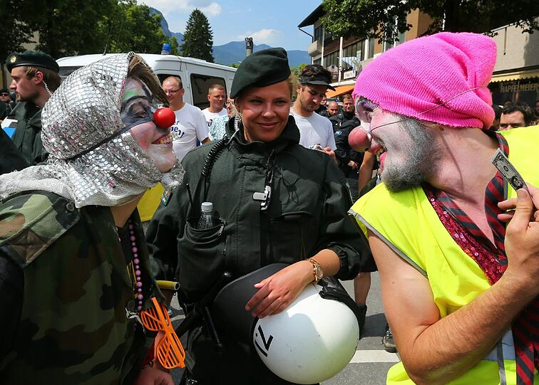 Die Bilder von den G7-Gegnern in Garmisch.