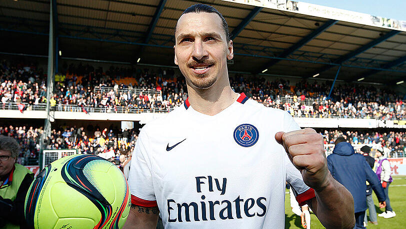 Zlatan Ibrahimovic deutet seinen Abschied aus Paris an. Zlatan Ibrahimovic deutet seinen Abschied aus Paris an.