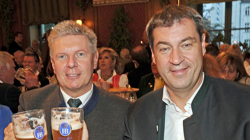 Dieter Reiter (links) und Markus Söder auf dem Münchner Oktoberfest.