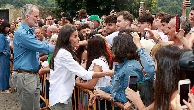 Felipe und Letizia zeigten sich in Zamora nahbar.