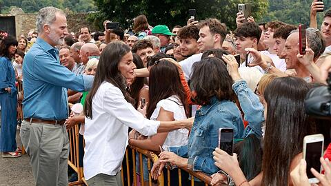 Felipe und Letizia zeigten sich in Zamora nahbar.