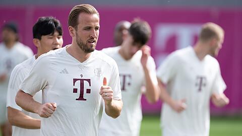 Harry Kane von München beim Training.