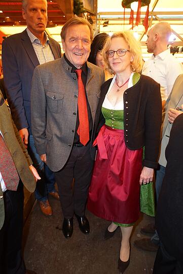 Gerhard Schröder und Natascha Kohnen